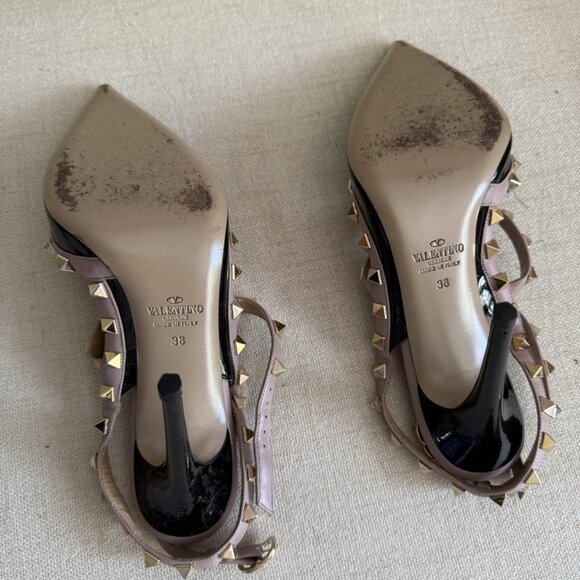 Valentino Garavani Rockstud ankle strap pump in leather - Picture 6 of 6